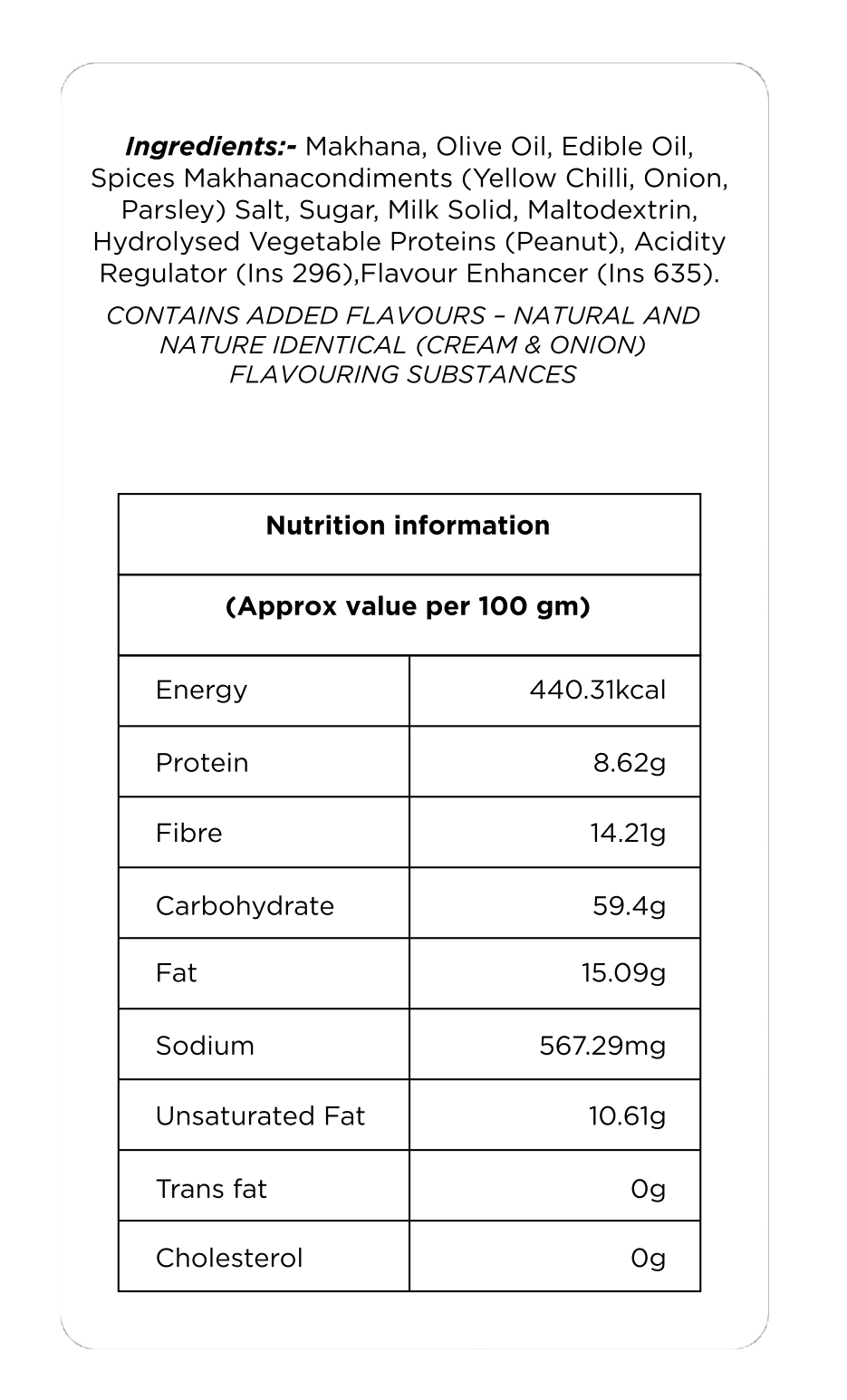Crave n’ Cream – Roasted Makhana - Image 2